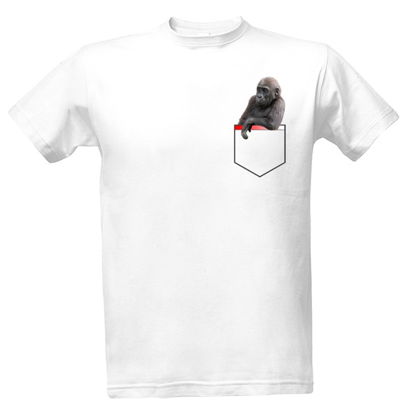 Tričko s potiskem Gorila v kapse 1